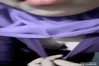 Dokumentasi Ukhti Hijab Ungu Live Kasur