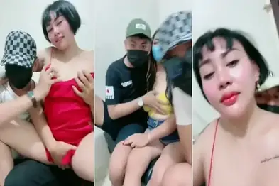 Tante Kina Mabok Live Digenjot Dua Brondong Ganas